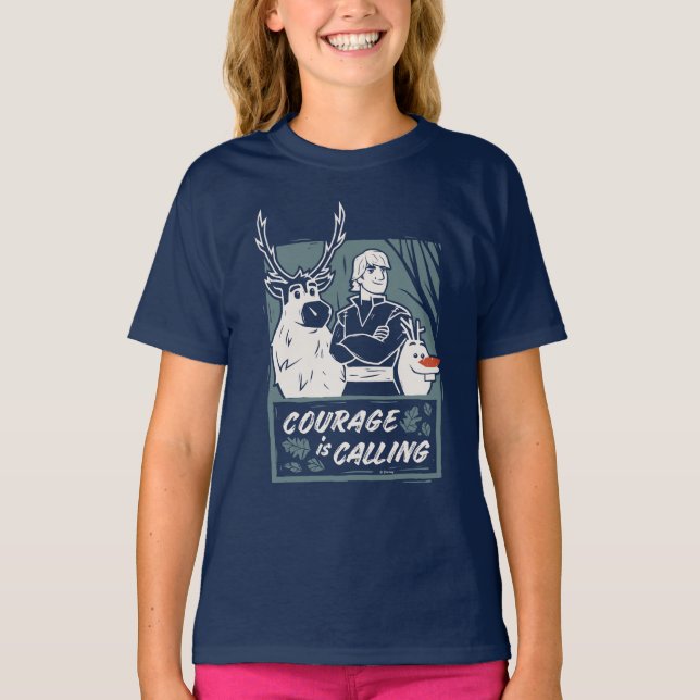 Frozen 2: Sven, Kristoff, & Olaf | Courage T-Shirt (Front)