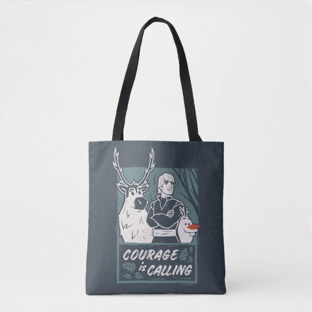 Frozen 2: Sven, Kristoff, & Olaf | Courage Tote Bag (Front)
