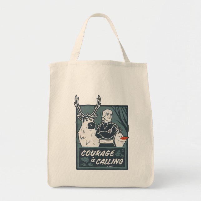 Frozen 2: Sven, Kristoff, & Olaf | Courage Tote Bag (Front)