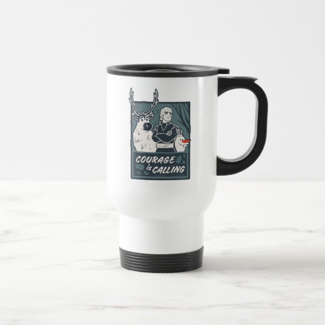 Frozen 2: Sven, Kristoff, & Olaf | Courage Travel Mug (Right)