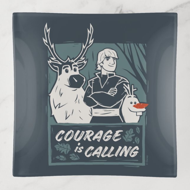 Frozen 2: Sven, Kristoff, & Olaf | Courage Trinket Tray (Front)
