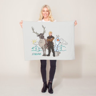 Frozen 2 | Sven, Kristoff & Olaf Fleece Blanket