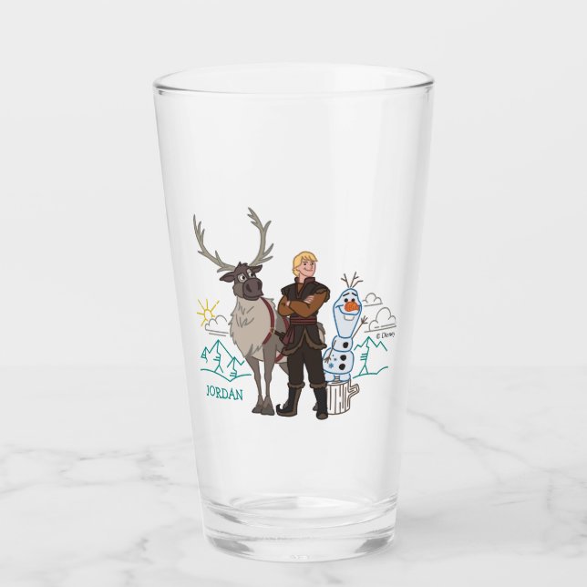 Frozen 2 | Sven, Kristoff & Olaf Glass (Front)