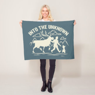 Frozen 2 | Sven, Kristoff & Olaf Into the Unknown Fleece Blanket