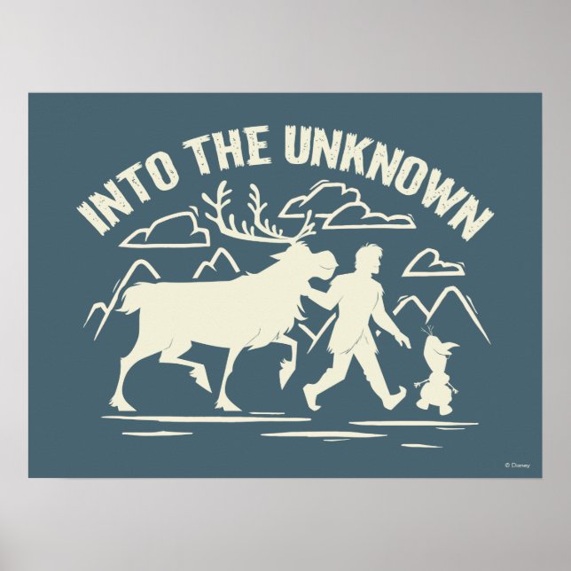 Frozen 2 | Sven, Kristoff & Olaf Into the Unknown Poster (Front)