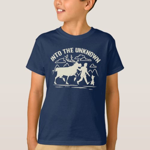 Frozen 2  Sven Kristoff  Olaf Into the Unknown T_Shirt