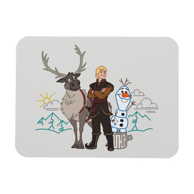 Frozen 2 | Sven, Kristoff & Olaf Magnet (Horizontal)