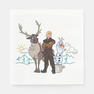 Frozen 2   Sven, Kristoff & Olaf Napkins
