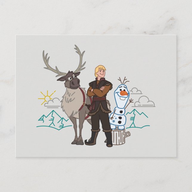 Frozen 2 | Sven, Kristoff & Olaf Postcard (Front)