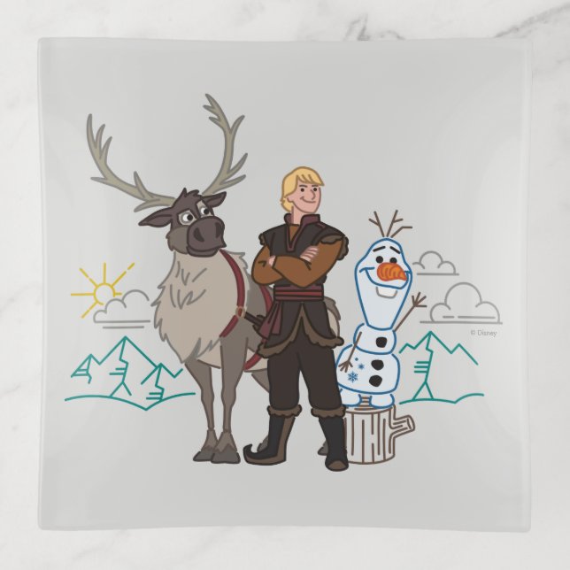 Frozen 2 | Sven, Kristoff & Olaf Trinket Tray (Front)
