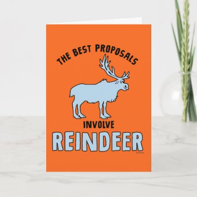 Frozen 2 | &quot;The Best Proposals Involve Reindeer&quot; Card