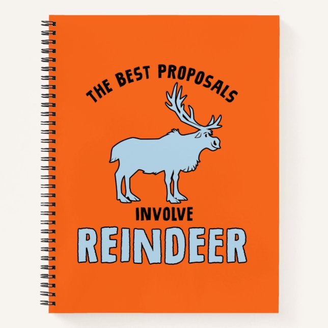 Frozen 2 | "The Best Proposals Involve Reindeer" Notebook (Front)