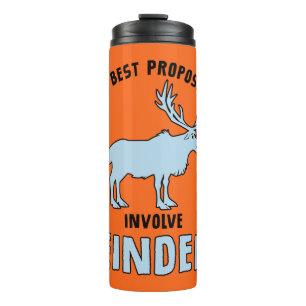 Frozen 2   "The Best Proposals Involve Reindeer" Thermal Tumbler