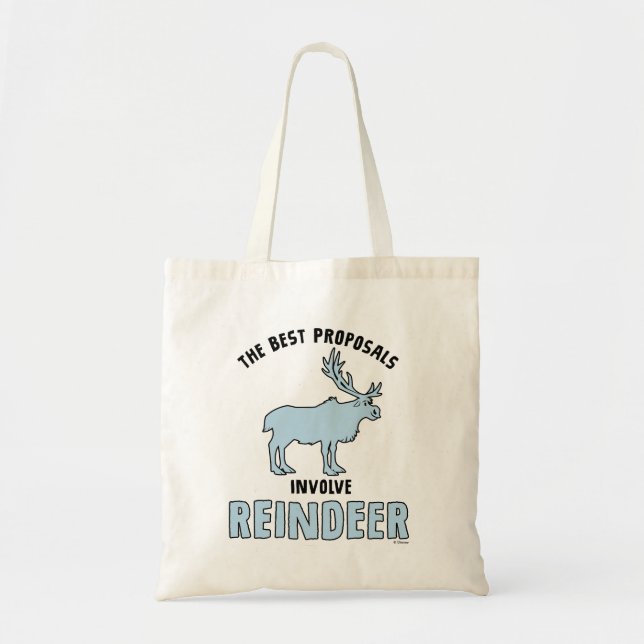 Frozen 2 | "The Best Proposals Involve Reindeer" Tote Bag (Front)
