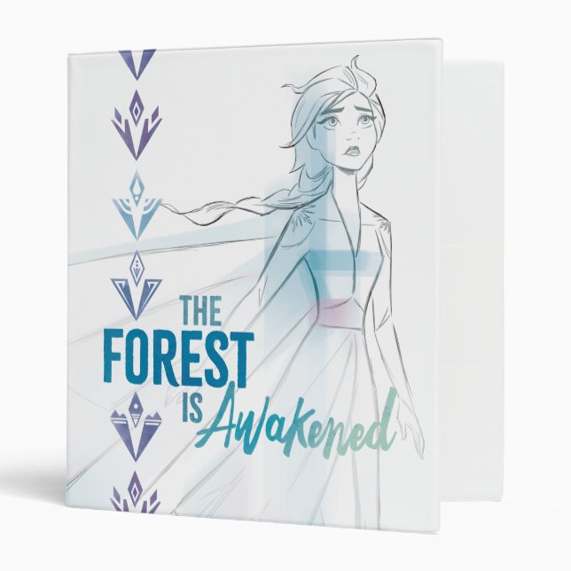 Frozen 2: The Forest Is Awakened 3 Ring Binder (Front/Inside)