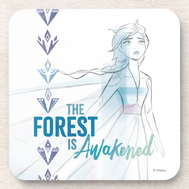 Frozen 2: The Forest Is Awakened Beverage Coaster (Front)