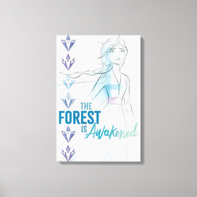 Frozen 2: The Forest Is Awakened Canvas Print (Front)