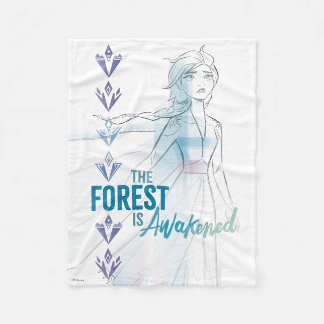 Frozen 2: The Forest Is Awakened Fleece Blanket (Front)