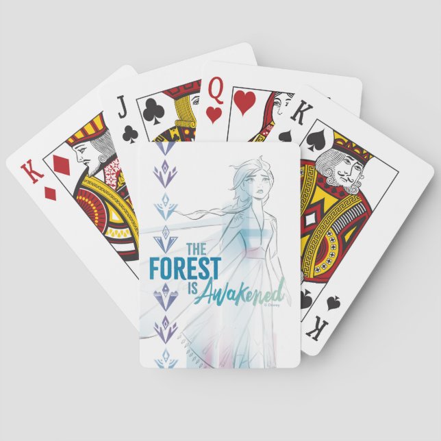 Frozen 2: The Forest Is Awakened Playing Cards (Back)