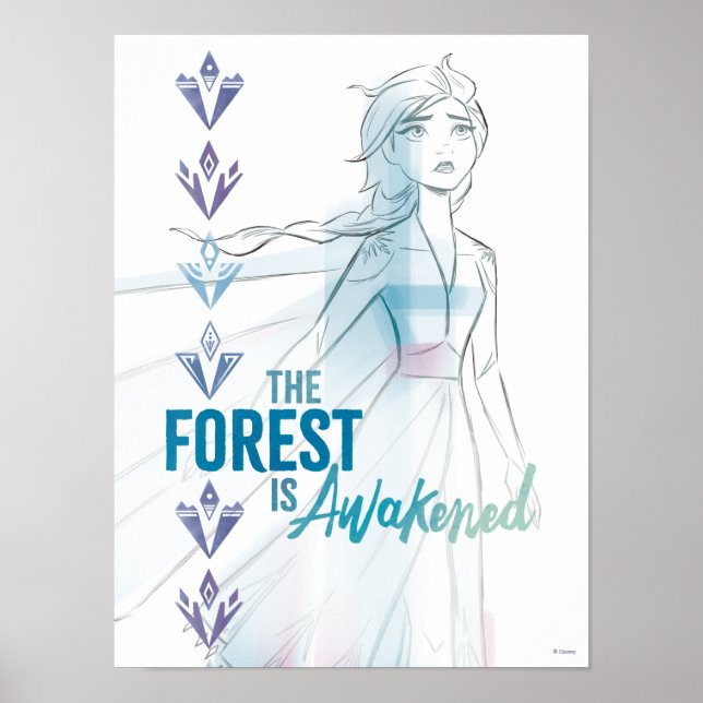 Frozen 2: The Forest Is Awakened Poster (Front)