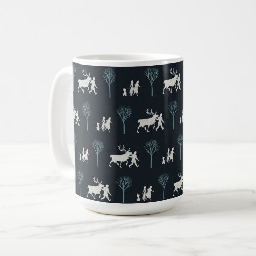 Frozen 2 Walking Through Birch Trees Pattern Coffee Mug