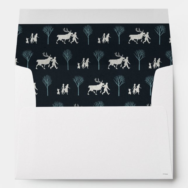 Frozen 2: Walking Through Birch Trees Pattern Envelope (Back (Bottom))