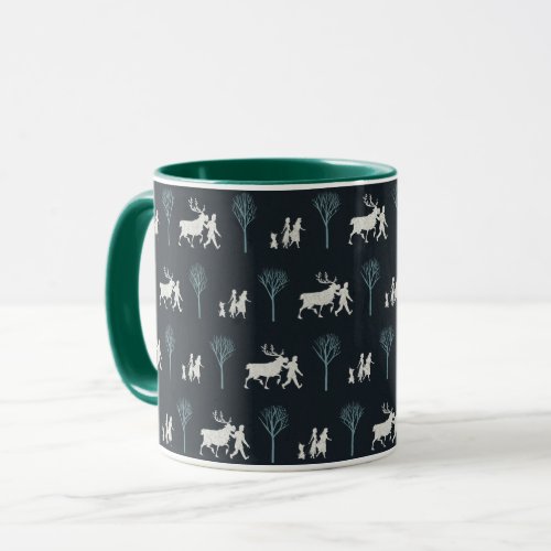 Frozen 2 Walking Through Birch Trees Pattern Mug