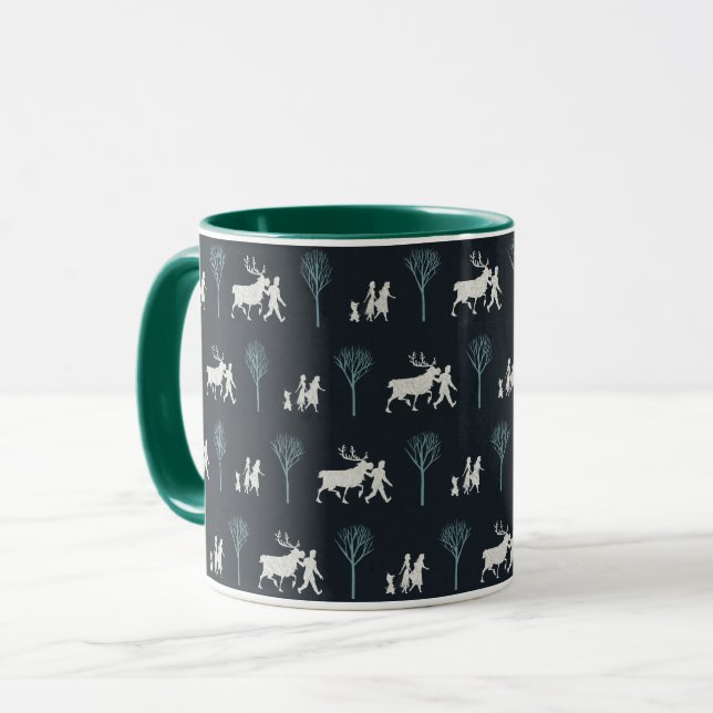 Frozen 2: Walking Through Birch Trees Pattern Mug (Front Left)