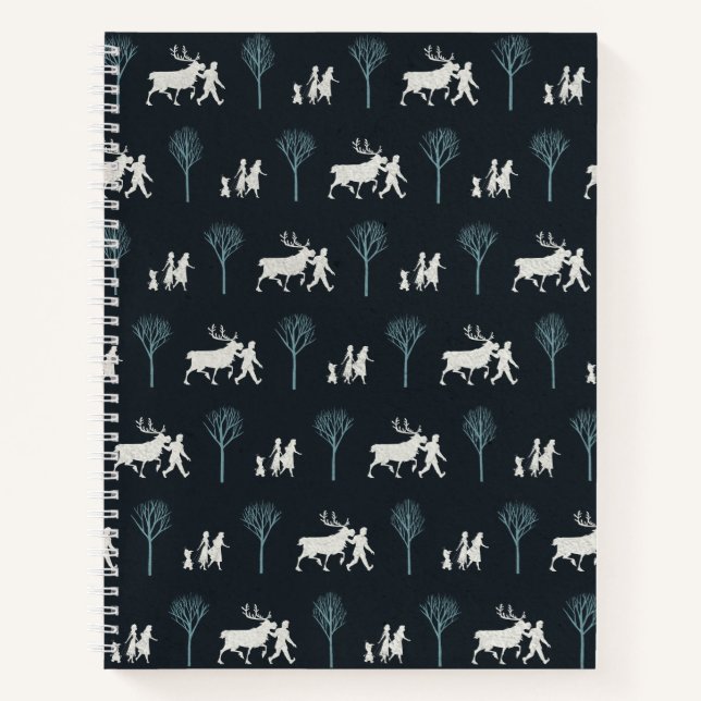 Frozen 2: Walking Through Birch Trees Pattern Notebook (Front)