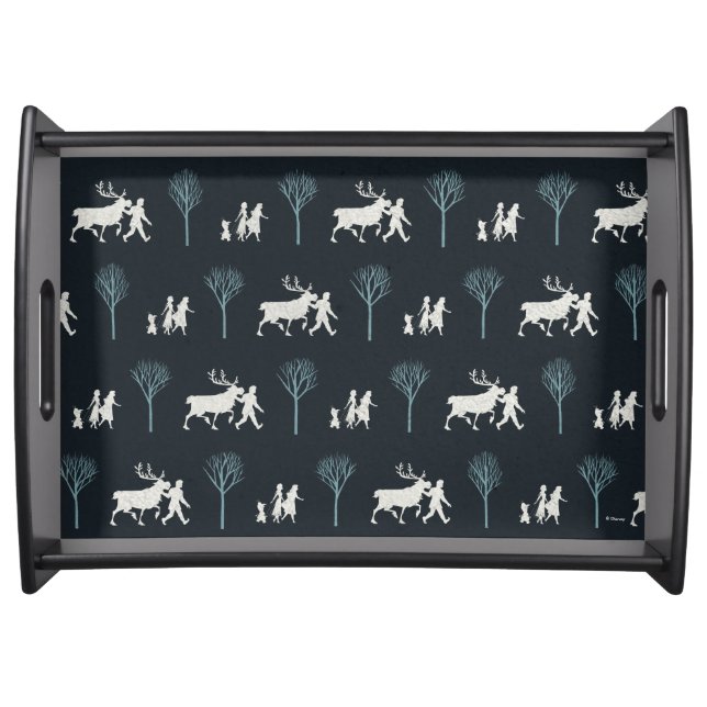 Frozen 2: Walking Through Birch Trees Pattern Serving Tray (Front)