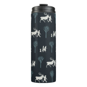 Frozen 2: Walking Through Birch Trees Pattern Thermal Tumbler
