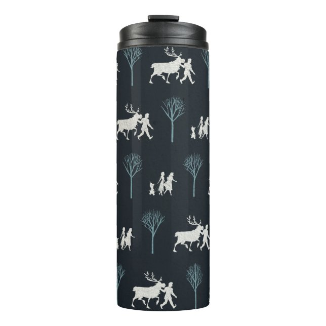 Frozen 2: Walking Through Birch Trees Pattern Thermal Tumbler (Front)