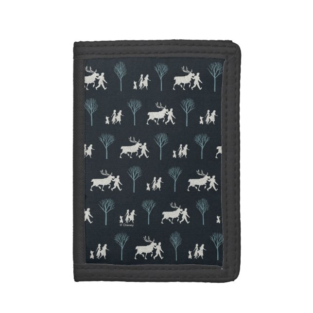 Frozen 2: Walking Through Birch Trees Pattern Tri-fold Wallet (Front Vertical)