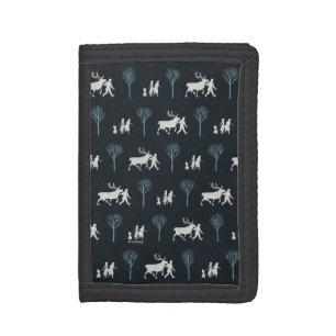 Frozen 2: Walking Through Birch Trees Pattern Trifold Wallet