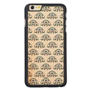 Frozen 8-Bit Marshmallow Carved Maple iPhone 6 Plus Slim Case