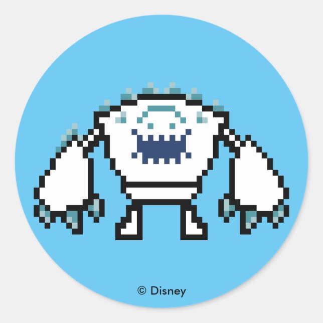 Frozen | 8-Bit Marshmallow Classic Round Sticker (Front)