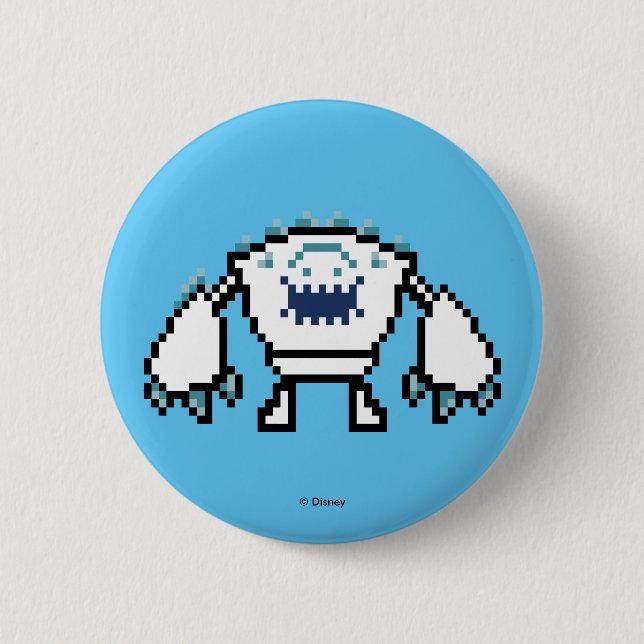 Frozen | 8-Bit Marshmallow Pinback Button (Front)