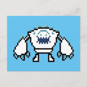 Frozen 8-Bit Marshmallow Postcard