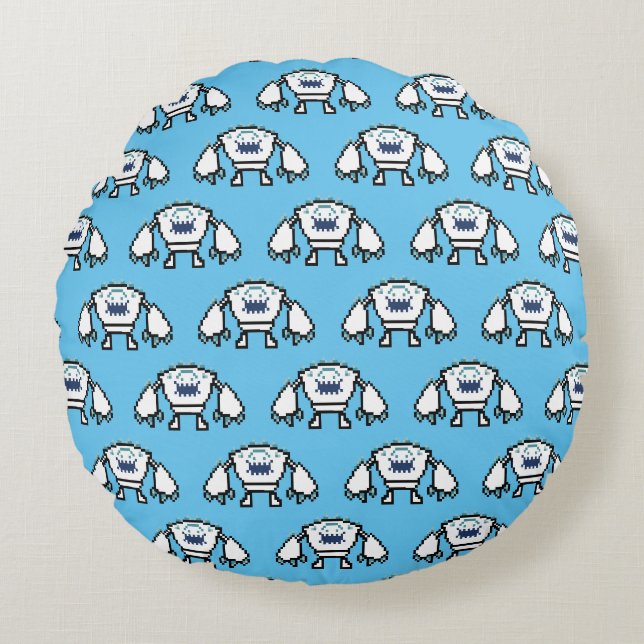 Frozen | 8-Bit Marshmallow Round Pillow (Front)