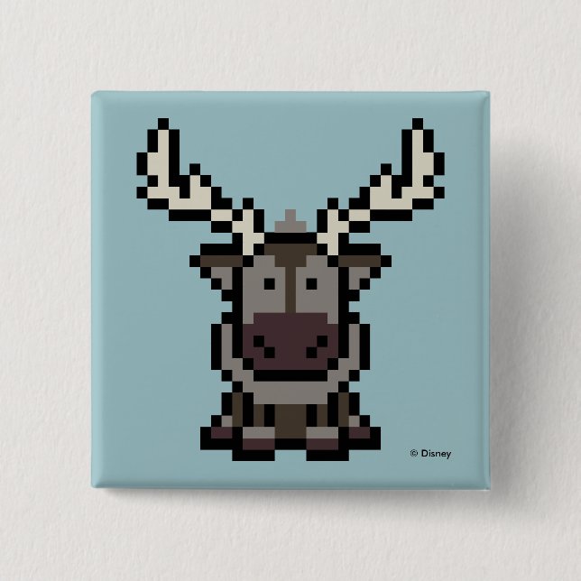 Frozen | 8-Bit Sven Button (Front)