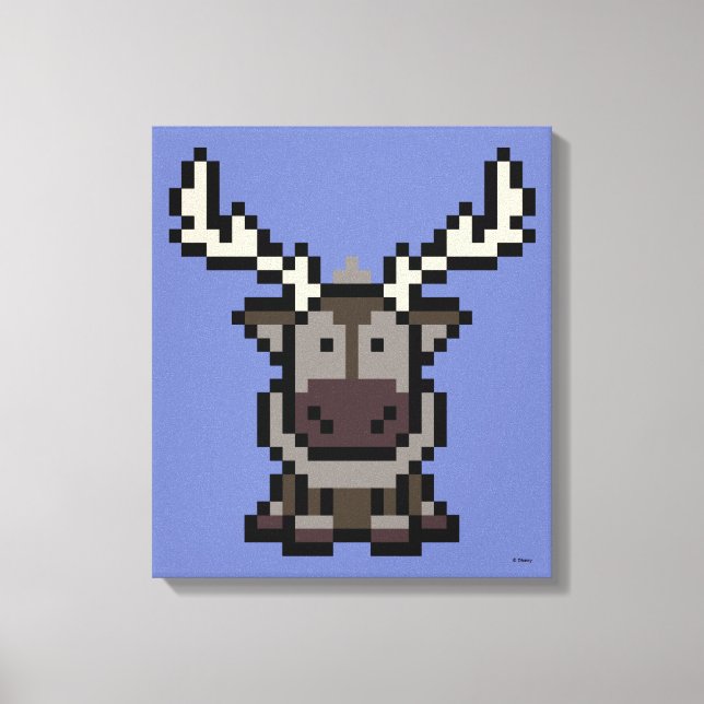 Frozen | 8-Bit Sven Canvas Print (Front)
