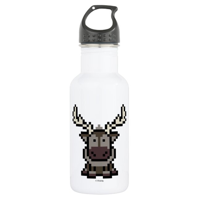 Frozen | 8-Bit Sven Water Bottle (Front)