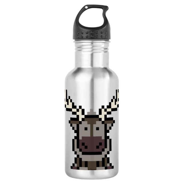 Frozen | 8-Bit Sven Water Bottle (Front)