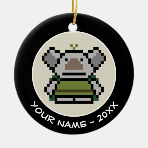 Frozen  8_Bit Troll Add Your Name Ceramic Ornament