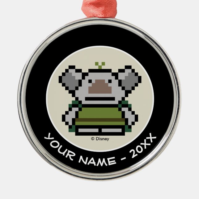 Frozen | 8-Bit Troll Add Your Name Metal Ornament (Front)