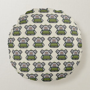 Frozen 8-Bit Troll Round Pillow
