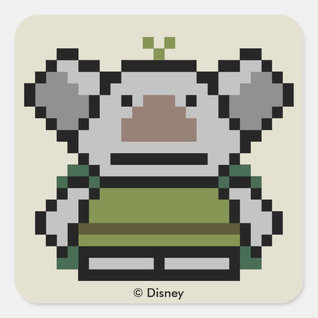Frozen | 8-Bit Troll Square Sticker (Front)