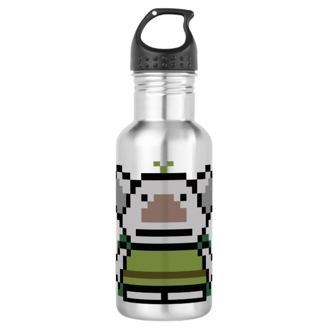 Frozen | 8-Bit Troll Water Bottle (Front)