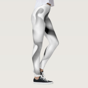 Frozen: Abstract Gray, White & Black Leggings