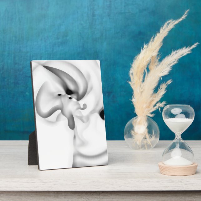 Frozen: Abstract Gray, White & Black Plaque (Side)